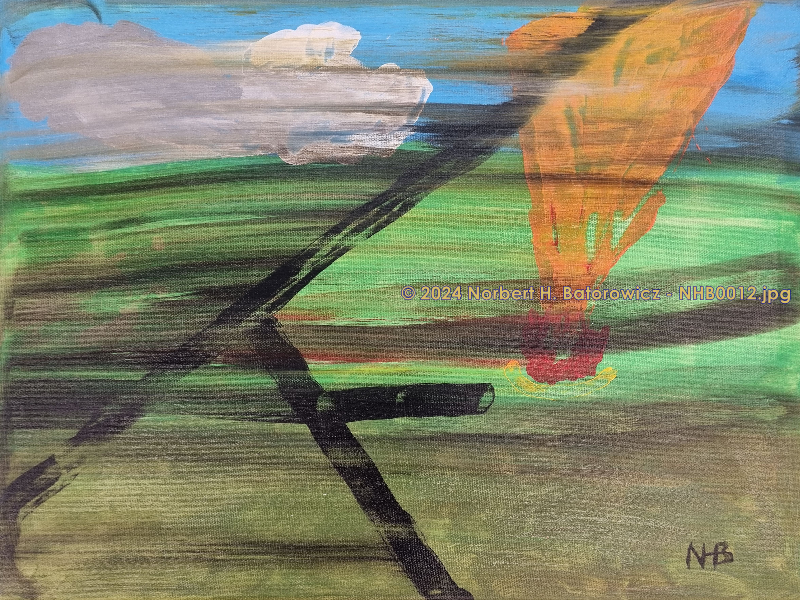 NHB0012 - Bild ohne Titel - Acryl auf Leinwand